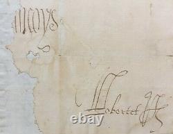 Francis I King Of France Document - Letter Signed 1536