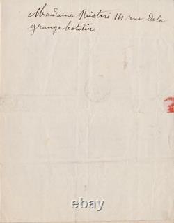 François Barrillot Signed Autograph Letter + 1 Manuscript
