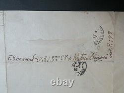 Francois Bernouard Belle Letter Autograph Signee A Maurice Verne Du Front 1916