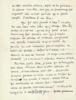François MITTERRAND Signed Autograph Letter. Youth Letter. 1939
