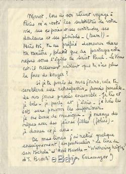 François Mitterrand / Rare Autograph Letter Signed By Youth. 1938