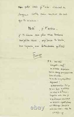 François Mitterrand Signed Autograph Letter. 6 Pages. War Letter. 1940
