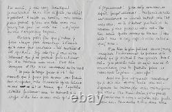 François Mitterrand Signed Autograph Letter To Catherine Langeais