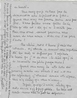 François Mitterrand Signed Autograph Letter To Catherine Langeais