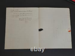 François Sauvo autograph letter signed, Moniteur Universel, 1839