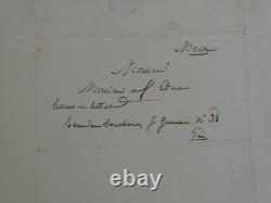 François Sauvo autograph letter signed, Moniteur Universel, 1839