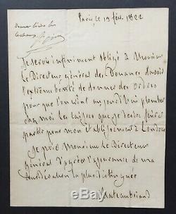 François-rené De Chateaubriand Autograph Letter Signed Embassy London