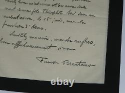 Frantz FUNCK BRENTANO SIGNED AUTOGRAPH LETTER Death of my son WORLD WAR 14/18