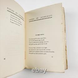 Franz Hellens Poetry of the Night. Signed Sending + Autographed Letter. Nrf First Edition