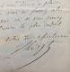 Franz Liszt Autographed Letter Signed To Painter Henri Lehmann / Goethe