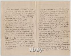 Frédéric Godet Long letter autograph signed to Mlle Risler 6 pages 1886