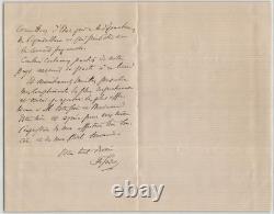 Frédéric Godet Long letter autograph signed to Mlle Risler 6 pages 1886