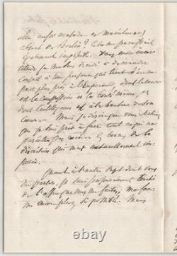 Frédéric Godet Signed Autograph Letter, Kochlin-Claudon Affair, 1887