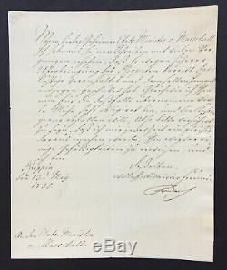 Frederic Grand Friedrich II Signed Letter Signed Letter 1735