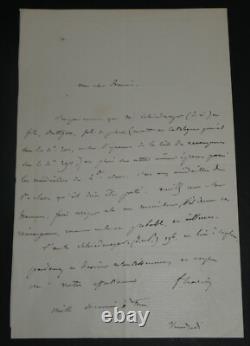 Fromental Halévy Signed autograph letter about Schiedmayer, 1850