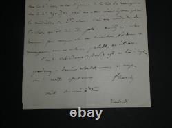 Fromental Halévy Signed autograph letter about Schiedmayer, 1850