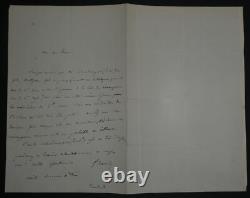 Fromental Halévy Signed autograph letter about Schiedmayer, 1850