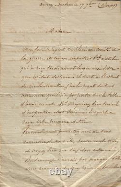 GROUCHY Emmanuel Marquis de, signed autograph letter General Marquis de Grouchy