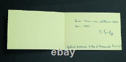 Gabriel ARANDA TYPED LETTER SIGNED & SIGNED AUTOGRAPH CARD 1962/1963