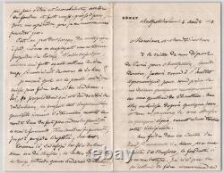 Gaston Bazille Long autograph signed letter of 6 pages, 1885