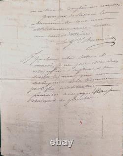 General BEURNONVILLE (Pierre Riel, Marquis de) Signed Autograph Letter, 1805