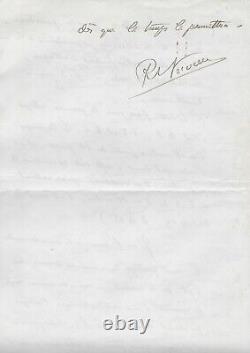 General Robert Nivelle Signed Autograph Letter World War I