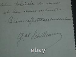 General SCHILLEMANS - SIGNED AUTOGRAPH LETTER TO CORPORAL DRAIN 1916 Saint Brieuc