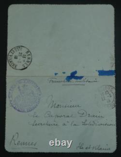 General SCHILLEMANS - SIGNED AUTOGRAPH LETTER TO CORPORAL DRAIN 1916 Saint Brieuc