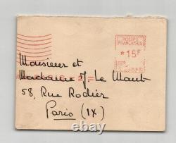 General de Gaulle Autographed Letter Card Thanks & Best Wishes