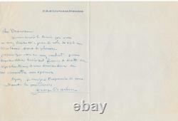 George Barbier sends a fashion drawing, autograph letter signed