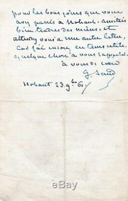 George Sand Autograph Letter Signed