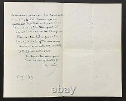 George Sand Autograph Letter Signed His Family 1859