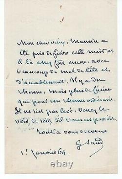 George Sand Signed Autograph Letter