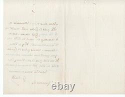 George Sand Signed Autograph Letter