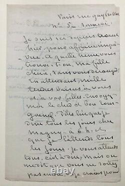George Sand Signed Autograph Letter To Pauline Viardot 1873
