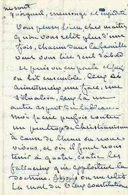 George Sand Signed Autograph Letter To Victor Hugo About Miserables 1862