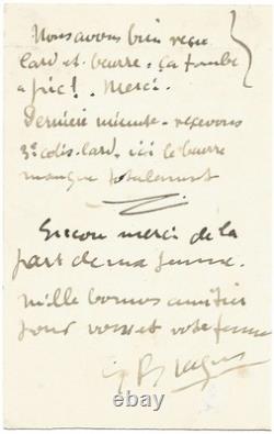 Georges BRAQUE / Signed Autograph Letter / Painting / Cubism / Occupation