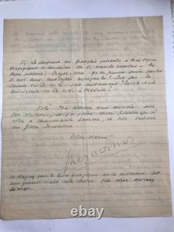 Georges Bernanos Superb signed autograph letter to his publisher
