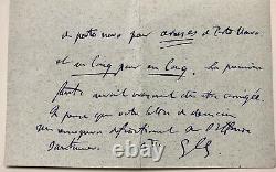 Georges Clemenceau Signed Autograph Letter / La Justice / Journalisme