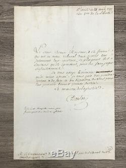 Georges Danton / Letter Signed / 28 August 1792 / Court