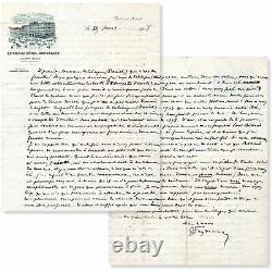 Georges Feydeau Belle Autograph Letter Signed D'accueil D'amélie