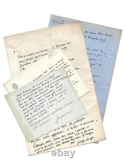 Georges HUGO / 17 signed autograph letters / Hauteville-House / Grandfather
