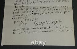 Georges MIGOT Composer SIGNED AUTOGRAPH LETTER Foch 1929