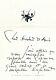 Georges Mathieu Triumph Over The Forces Of Evil Beautiful Autograph Letter Signed