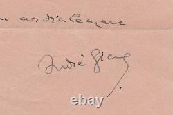 Gide André Autograph Signed 15 December 1949
