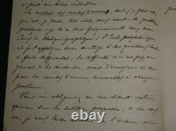 Giuseppe Jung Autograph letter signed to Charles-Ange Laisant, Milan, 1898