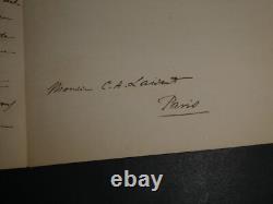 Giuseppe Jung Autograph letter signed to Charles-Ange Laisant, Milan, 1898