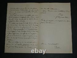 Giuseppe Jung Autographed Letter Signed to Charles-Ange Laisant, Milan 1898