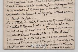 Giuseppe Primoli, autograph letter signed, Exile of Empress Eugénie, 1915
