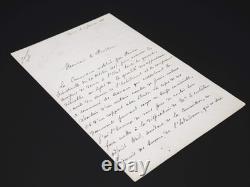 Godefroy Cavaignac autograph letter signed, 1888